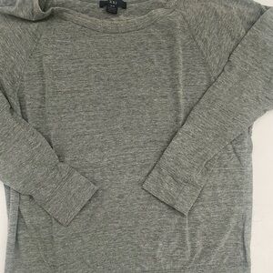 Small Forever 21 Heather Gray Three-Quarter Sleeve Top